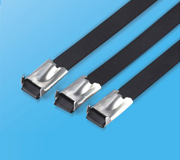 Stainless Steel Epoxy Coated Cable Ties-Ball Lock Type s